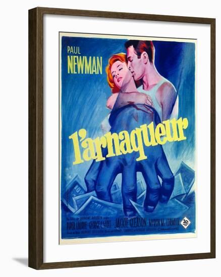 The Hustler, French Movie Poster, 1961-null-Framed Art Print