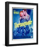 The Hustler, French Movie Poster, 1961-null-Framed Art Print