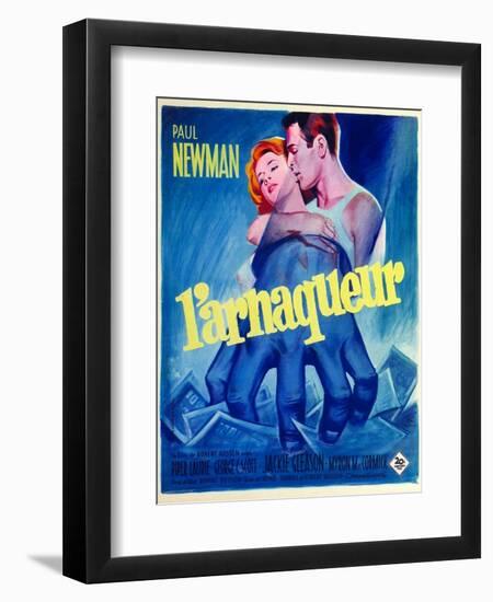 The Hustler, French Movie Poster, 1961-null-Framed Art Print