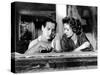 The Hustler, from Left, Paul Newman, Piper Laurie, 1961-null-Stretched Canvas