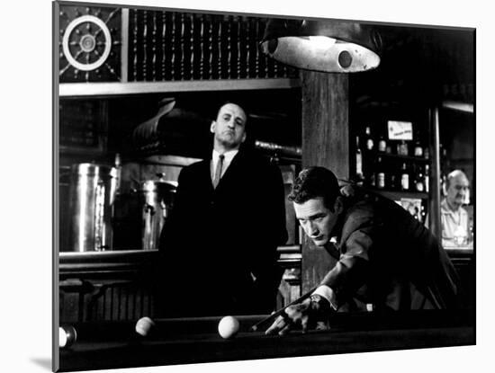 The Hustler, George C. Scott, Paul Newman, 1961-null-Mounted Photo