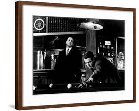 The Hustler, George C. Scott, Paul Newman, 1961-null-Framed Photo