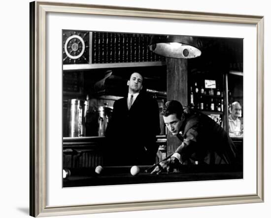 The Hustler, George C. Scott, Paul Newman, 1961-null-Framed Photo