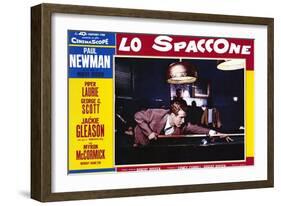 The Hustler, Italian Movie Poster, 1961-null-Framed Art Print