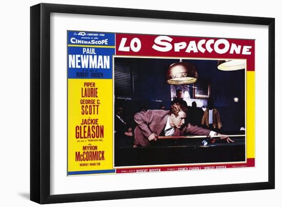 The Hustler, Italian Movie Poster, 1961-null-Framed Art Print