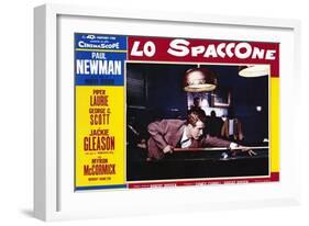 The Hustler, Italian Movie Poster, 1961-null-Framed Art Print