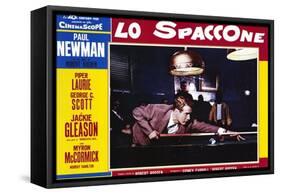 The Hustler, Italian Movie Poster, 1961-null-Framed Stretched Canvas