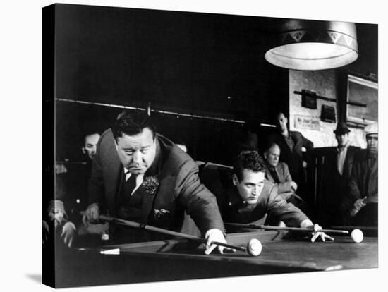 The Hustler, Jackie Gleason, Paul Newman, 1961-null-Stretched Canvas