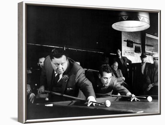 The Hustler, Jackie Gleason, Paul Newman, 1961-null-Framed Photo