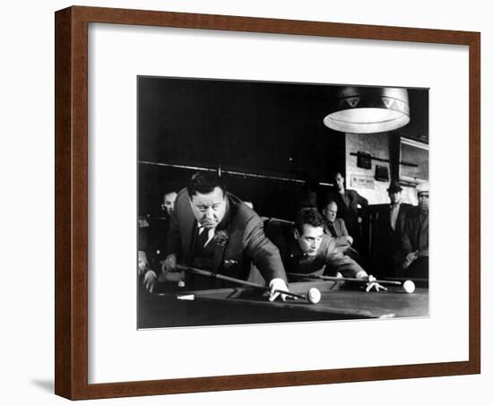 The Hustler, Jackie Gleason, Paul Newman, 1961-null-Framed Photo