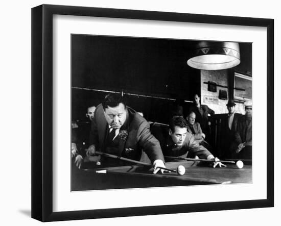 The Hustler, Jackie Gleason, Paul Newman, 1961-null-Framed Photo