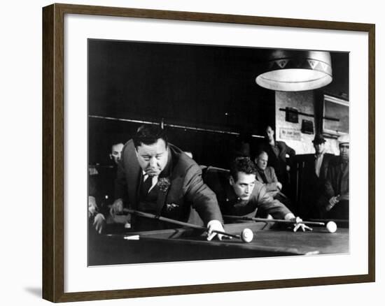 The Hustler, Jackie Gleason, Paul Newman, 1961-null-Framed Photo