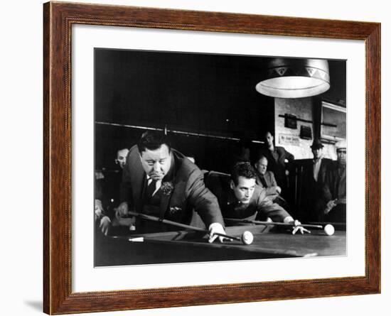 The Hustler, Jackie Gleason, Paul Newman, 1961-null-Framed Photo