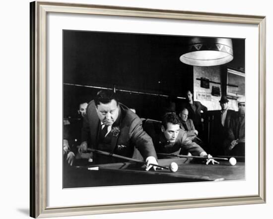 The Hustler, Jackie Gleason, Paul Newman, 1961-null-Framed Photo