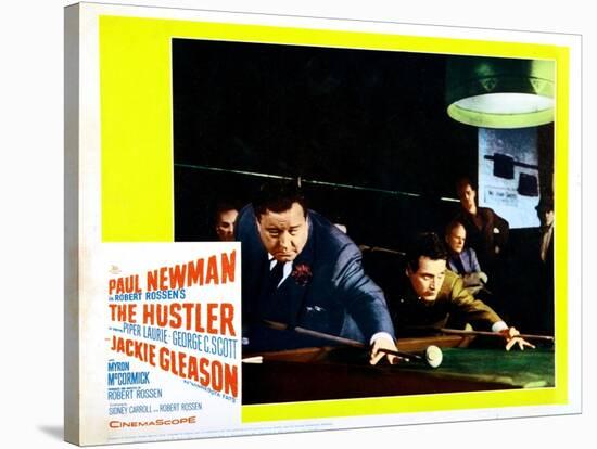 The Hustler, Jackie Gleason, Paul Newman, 1961-null-Stretched Canvas