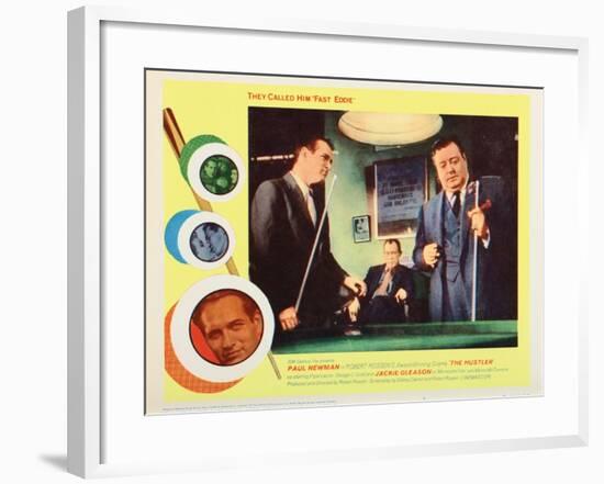 The Hustler, L-R: Paul Newman, Jackie Gleason, 1961-null-Framed Art Print