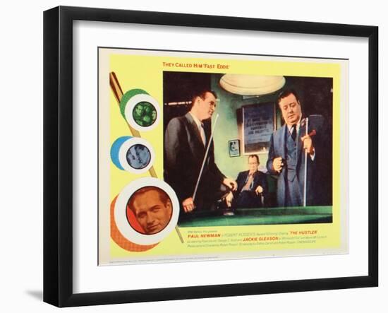 The Hustler, L-R: Paul Newman, Jackie Gleason, 1961-null-Framed Art Print