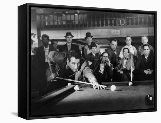 The Hustler, Paul Newman, Michael Constantine, 1961-null-Framed Stretched Canvas