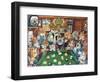 The Hustler (Pool Cats)-Bill Bell-Framed Giclee Print