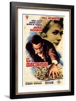 The Hustler, Spanish Movie Poster, 1961-null-Framed Art Print