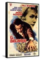 The Hustler, Spanish Movie Poster, 1961-null-Framed Stretched Canvas