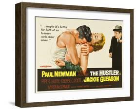 The Hustler, UK Movie Poster, 1961-null-Framed Art Print