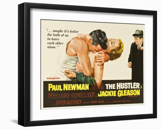 The Hustler, UK Movie Poster, 1961-null-Framed Art Print