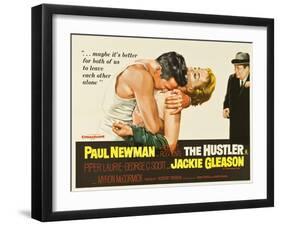 The Hustler, UK Movie Poster, 1961-null-Framed Art Print