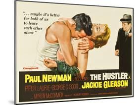 The Hustler, UK Movie Poster, 1961-null-Mounted Art Print