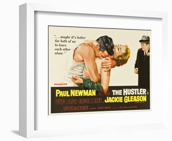 The Hustler, UK Movie Poster, 1961-null-Framed Art Print