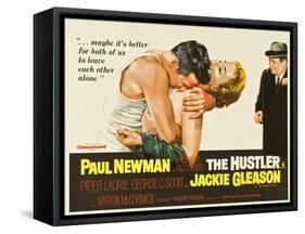 The Hustler, UK Movie Poster, 1961-null-Framed Stretched Canvas