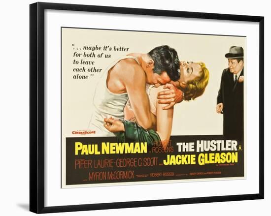 The Hustler, UK Movie Poster, 1961-null-Framed Art Print