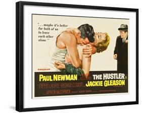 The Hustler, UK Movie Poster, 1961-null-Framed Art Print