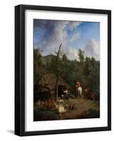 The Hut, 1671-Adriaen van de Velde-Framed Art Print