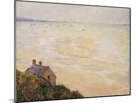 The Hut at Trouville, Low Tide, 1881-Claude Monet-Mounted Giclee Print