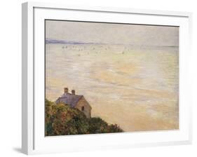 The Hut at Trouville, Low Tide, 1881-Claude Monet-Framed Giclee Print