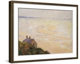 The Hut at Trouville, Low Tide, 1881-Claude Monet-Framed Giclee Print