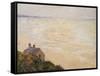 The Hut at Trouville, Low Tide, 1881-Claude Monet-Framed Stretched Canvas