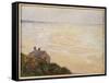 The Hut at Trouville, Low Tide, 1881-Claude Monet-Framed Stretched Canvas