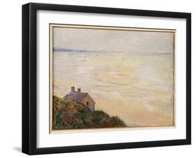 The Hut at Trouville, Low Tide, 1881-Claude Monet-Framed Giclee Print