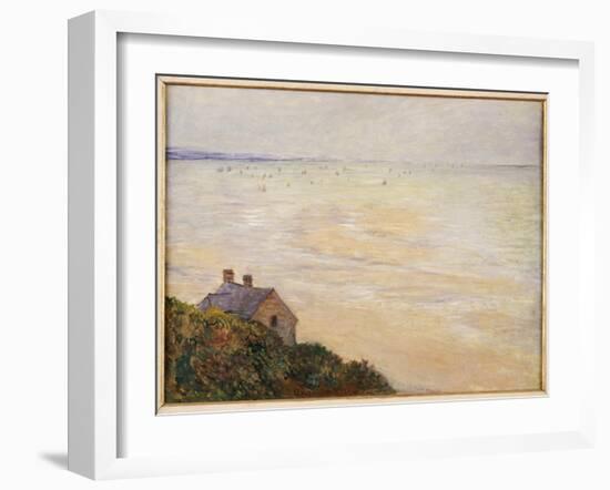 The Hut at Trouville, Low Tide, 1881-Claude Monet-Framed Giclee Print