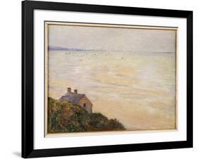 The Hut at Trouville, Low Tide, 1881-Claude Monet-Framed Giclee Print