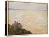 The Hut at Trouville, Low Tide, 1881-Claude Monet-Stretched Canvas