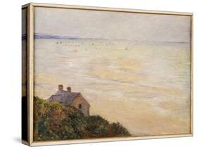 The Hut at Trouville, Low Tide, 1881-Claude Monet-Stretched Canvas