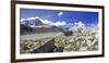 The Hut Garibaldi by the Lake Venerocolo and the North Wall of Mount Adamello-ClickAlps-Framed Photographic Print