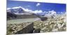 The Hut Garibaldi by the Lake Venerocolo and the North Wall of Mount Adamello-ClickAlps-Mounted Photographic Print