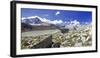 The Hut Garibaldi by the Lake Venerocolo and the North Wall of Mount Adamello-ClickAlps-Framed Photographic Print