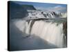 The Hvita River Roars Over Gullfoss Waterfall, Iceland-Don Grall-Stretched Canvas