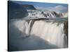 The Hvita River Roars Over Gullfoss Waterfall, Iceland-Don Grall-Stretched Canvas