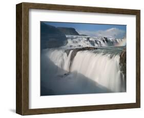 The Hvita River Roars Over Gullfoss Waterfall, Iceland-Don Grall-Framed Photographic Print